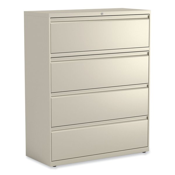 Alera 42 in W 4 Drawer File Cabinets, Putty, Legal; Letter 17459